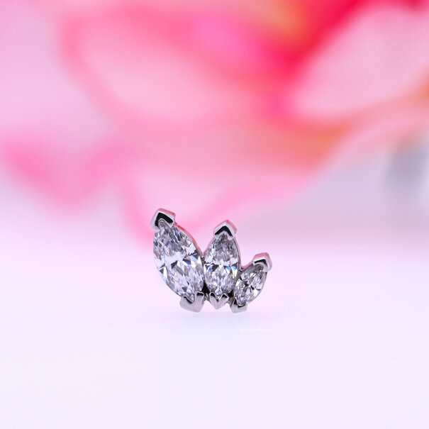 BVLA French Kiss with White Cubic Zirconia