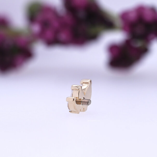 BVLA French Kiss with White Cubic Zirconia