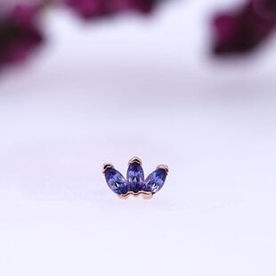 Marquise Fan with Tanzanite