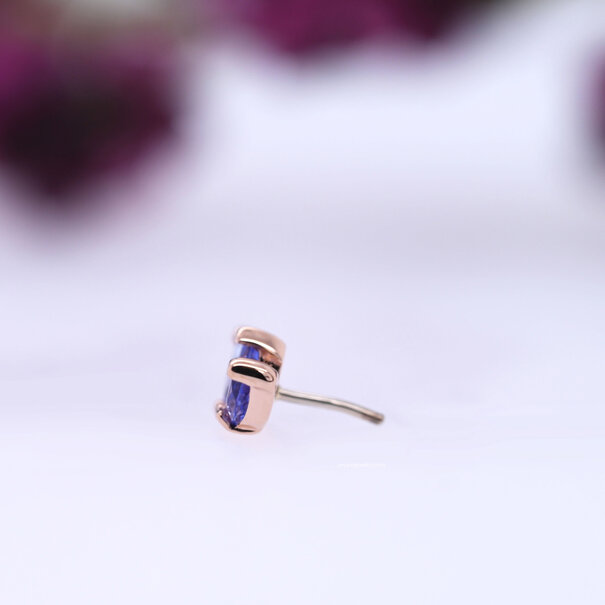 Marquise Fan with Tanzanite