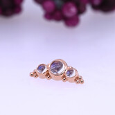 3 Gem Graduating Panaraya with Rainbow Moonstone