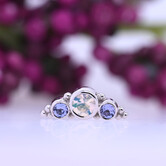 3 Gem Graduating Panaraya with Tanzanite | Synthetic Water Opal