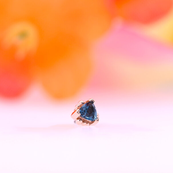 BVLA Beaded Trillion with London Blue Topaz