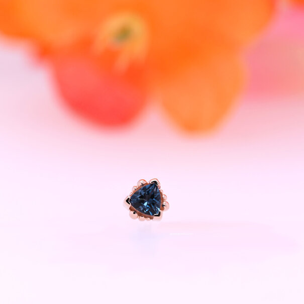 BVLA Beaded Trillion with London Blue Topaz