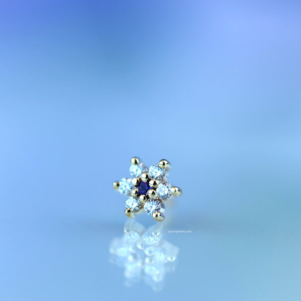 BVLA 7-Stone Flower with Diamond | Amethyst