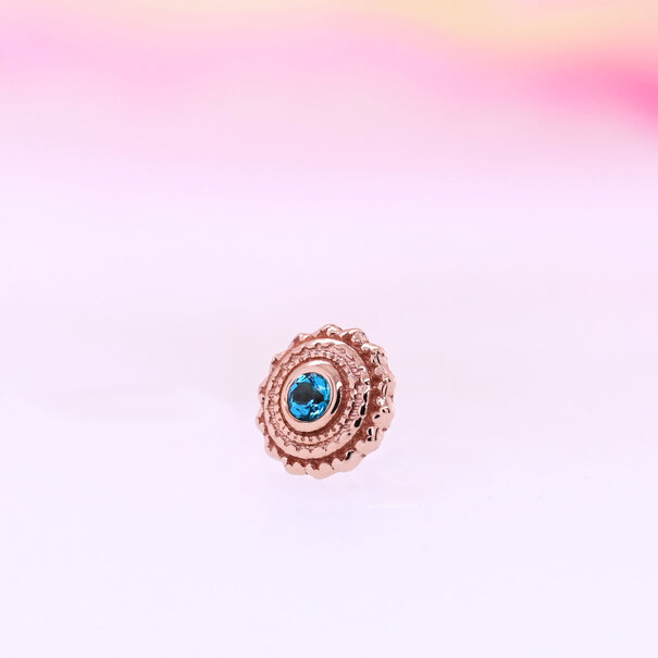 BVLA Afghan with Paraiba Topaz