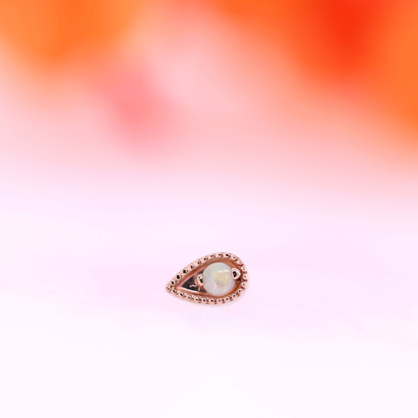 BVLA Pear Harlequin with White Opal
