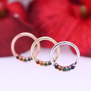 Rainbow Blaze Ring