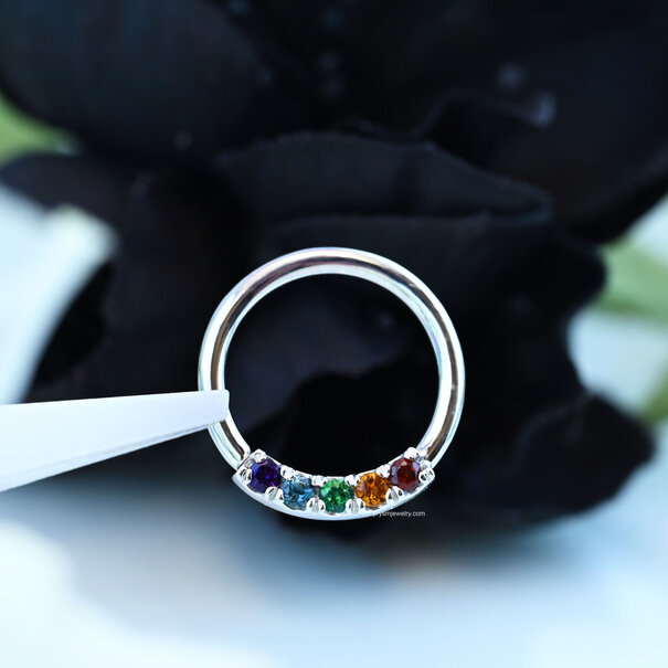 Rainbow Blaze Ring