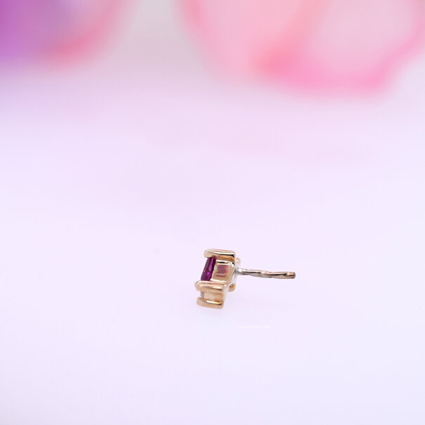 BVLA Kiss & Tell with Rhodolite | White Diamond