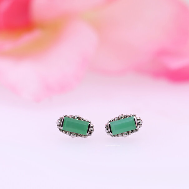 BVLA Beaded Baguette with Chrysoprase