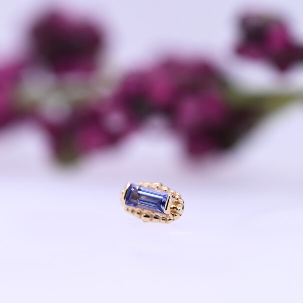 BVLA Beaded Baguette with Tanzanite