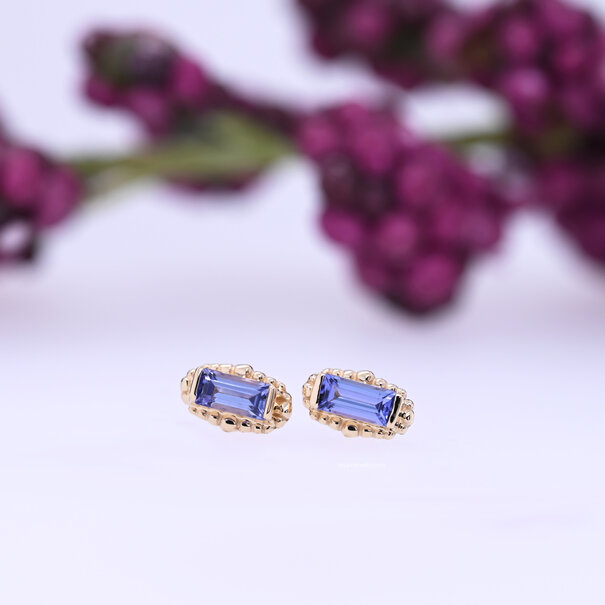 BVLA Beaded Baguette with Tanzanite