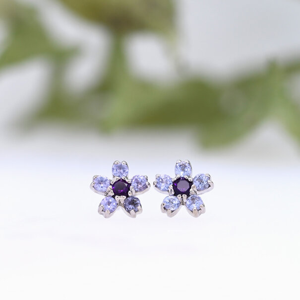 BVLA Cherry Blossom with Tanzanite | Amethyst (4.5mm overall)