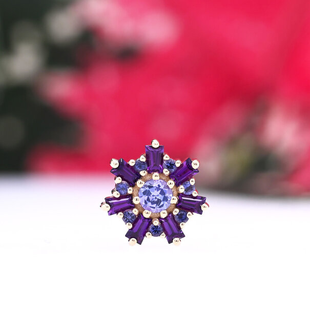 BVLA Elaine with Amethyst with Iolite | Tanzanite