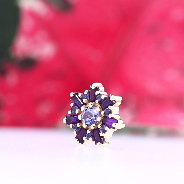 BVLA Elaine with Amethyst with Iolite | Tanzanite