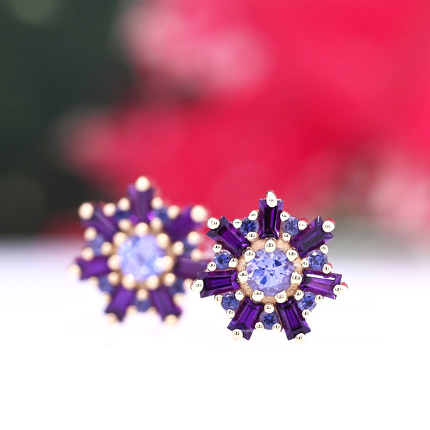 BVLA Elaine with Amethyst with Iolite | Tanzanite