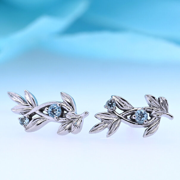 Jessamine with Swiss Blue Topaz