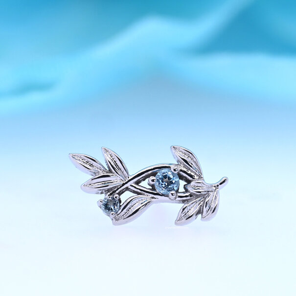Jessamine with Swiss Blue Topaz