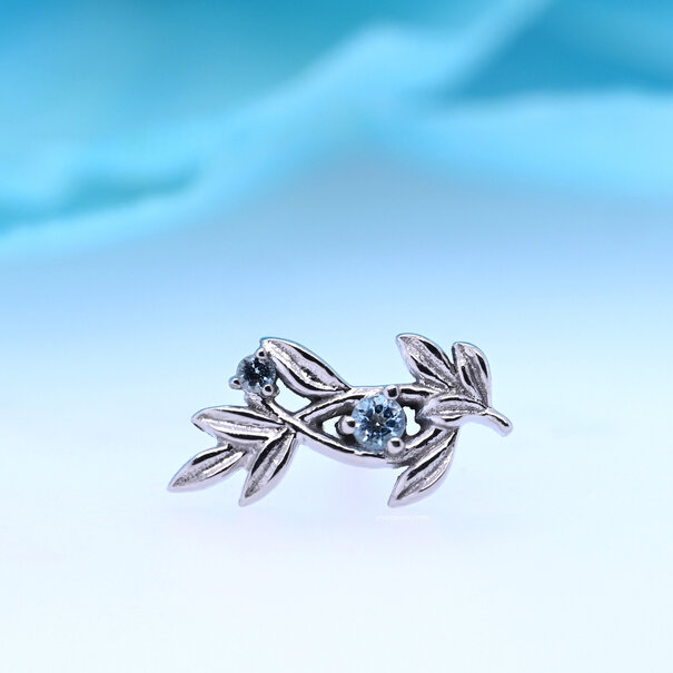 Jessamine with Swiss Blue Topaz