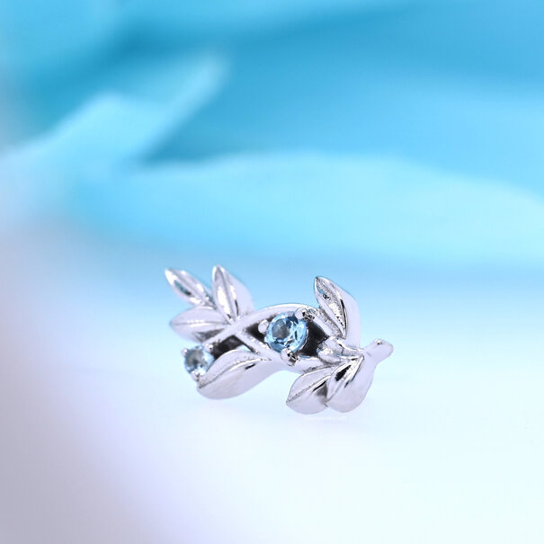 Jessamine with Swiss Blue Topaz