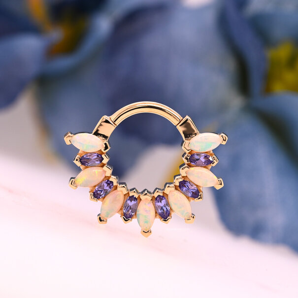Alt Sweet Dreams with Tanzanite | White Opal