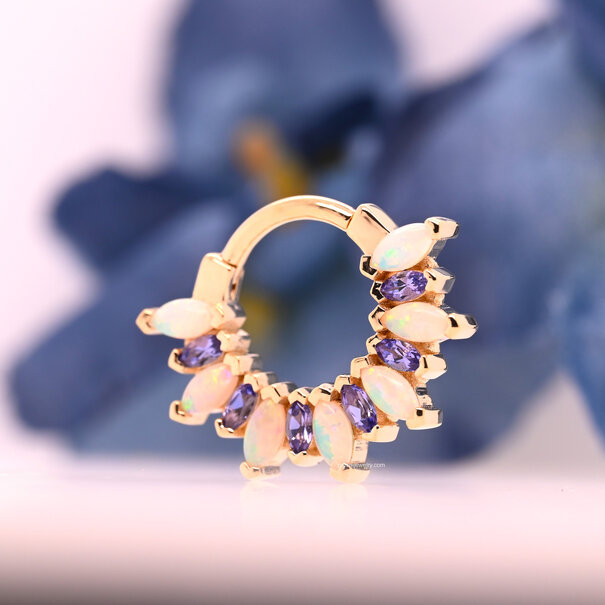 Alt Sweet Dreams with Tanzanite | White Opal