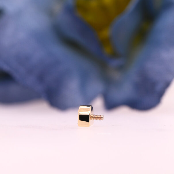 Milgrain Half Moon Bezel with Rainbow Moonstone