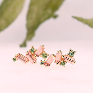 Mini Genesis with Champagne Sapphire | Tsavorite