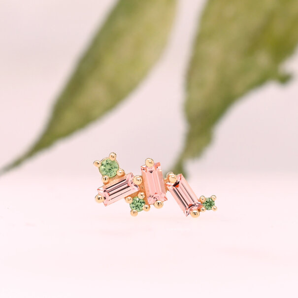 BVLA Mini Genesis with Champagne Sapphire | Tsavorite