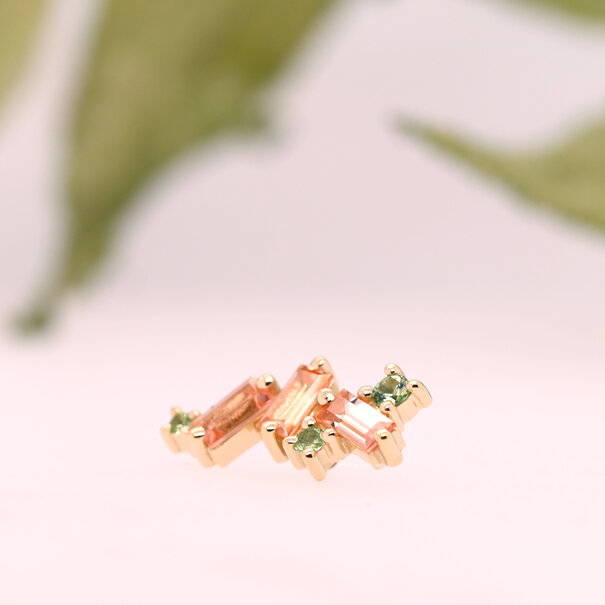 BVLA Mini Genesis with Champagne Sapphire | Tsavorite