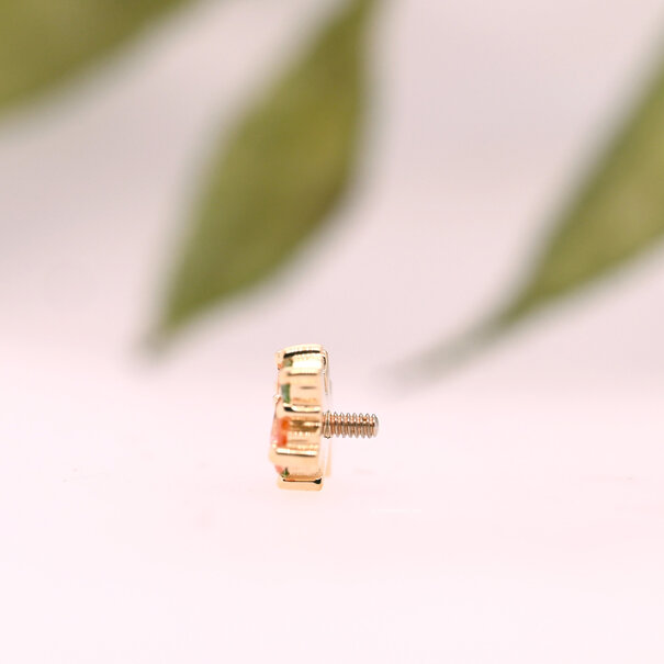 BVLA Mini Genesis with Champagne Sapphire | Tsavorite