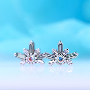 Half Mininova with White Cubic Zirconia | Grey Sapphire | Mercury Mist Topaz