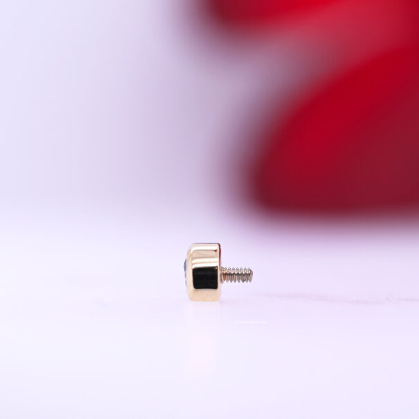 Half Moon Bezel with Swiss Blue Topaz