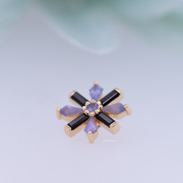 Akira with Onyx | Sandblasted Tanzanite | Tanzanite