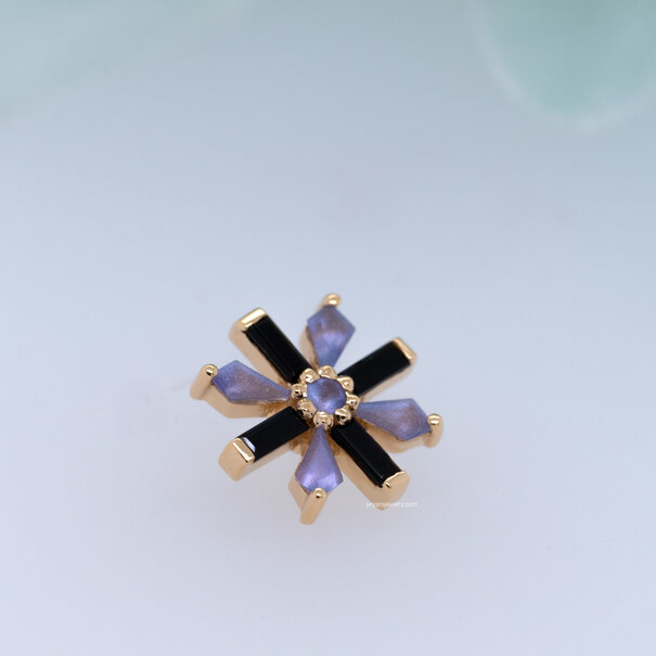 Akira with Onyx | Sandblasted Tanzanite | Tanzanite