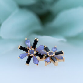 Akira with Onyx | Sandblasted Tanzanite | Tanzanite