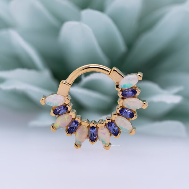 Alt Sweet Dreams with Tanzanite | White Opal
