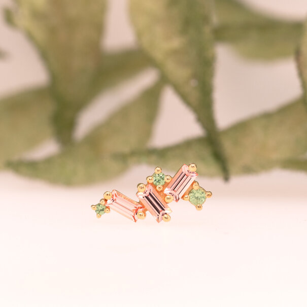 BVLA Mini Genesis with Champagne Sapphire | Tsavorite