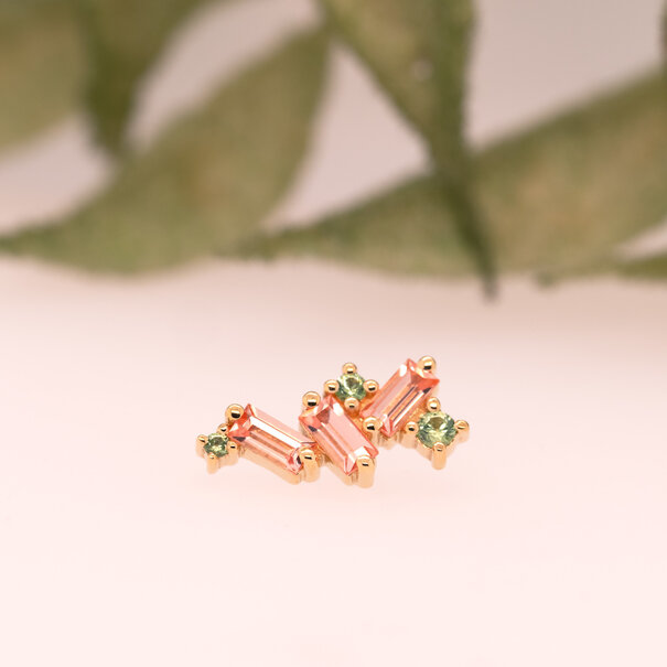 BVLA Mini Genesis with Champagne Sapphire | Tsavorite