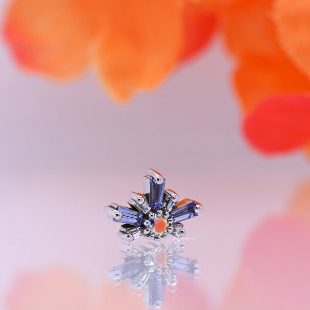 BVLA Half Mininova with White Cubic Zirconia | Tanzanite | Mercury Mist Topaz
