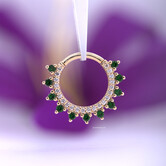 Gem Kolo with Chrome Green Tourmaline | White Diamond