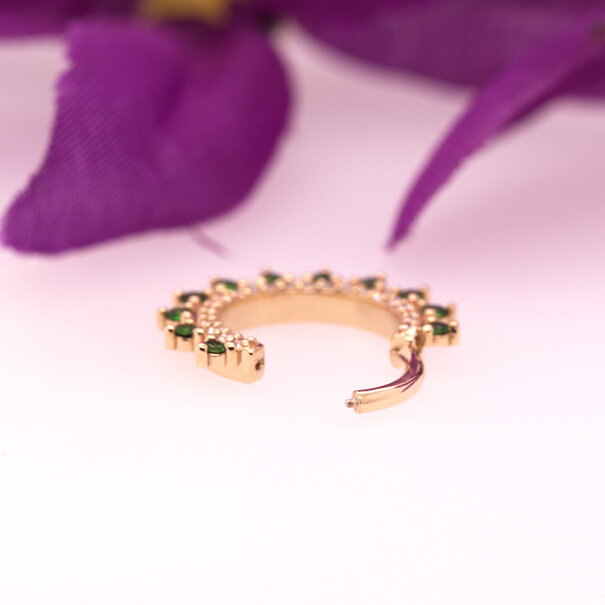 BVLA Gem Kolo with Chrome Green Tourmaline | White Diamond