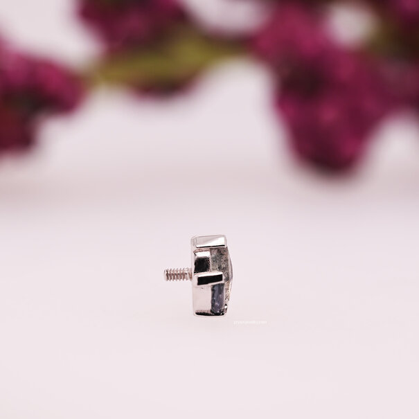 BVLA Mini AJ with Marquise Grey Sapphire | Rose-Cut Labradorite