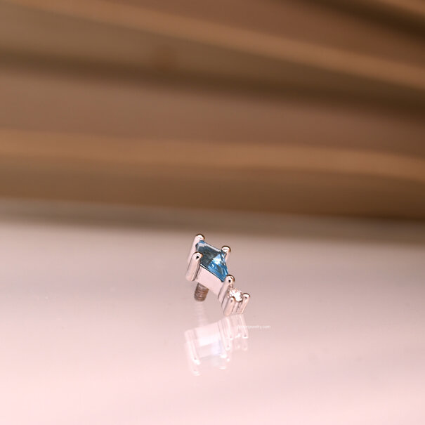 BVLA Kiss & Tell Swiss Blue Topaz | Diamond
