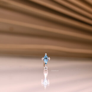 Kiss & Tell Swiss Blue Topaz | Diamond