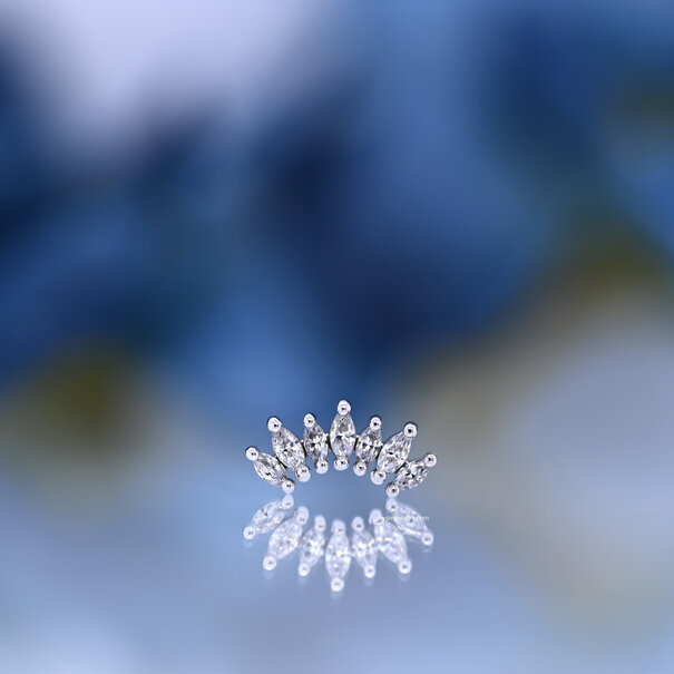 BVLA Tiny Athena with White Cubic Zirconia