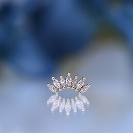 Tiny Athena with White Cubic Zirconia