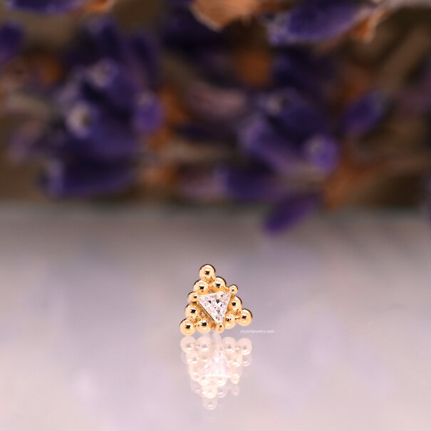 Shanga Gioielli Triangle Alisea 3 with White Cubic Zirconia