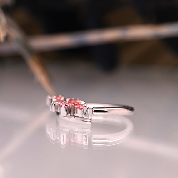 BVLA Bitter Sweet with Chatham Padparadscha Sapphire | Diamond